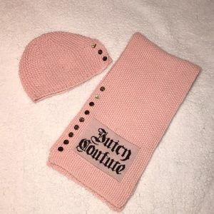 Sassy Juicy Couture hat and scarf set!